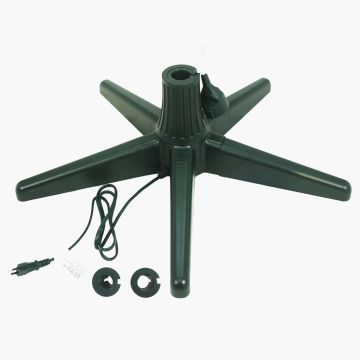 Rotating Christmas tree stand DESTIN for artificial fir trees max. 8ft/240cm / Ø1.3"/3.2cm, green