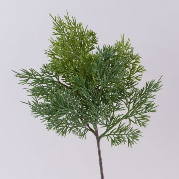 Decorative cedar branch BALTHILDE, green, 20"/50cm