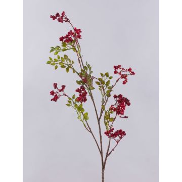 Artificial elderberry branch THEYGE with fruits, red, 30"/75cm Artificial elderberry branch THEYGE with fruits, red, 30"/75cm