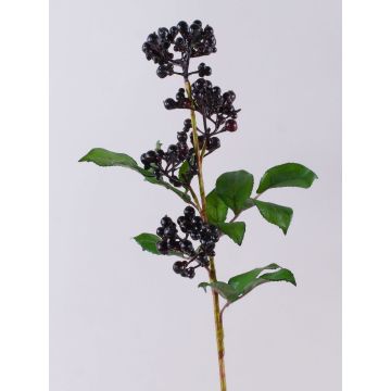Artificial branch of elderberries CHATANGA with fruits, burgundy red-black, 24"/60cm Artificial branch of elderberries CHATANGA with fruits, burgundy red-black, 24"/60cm