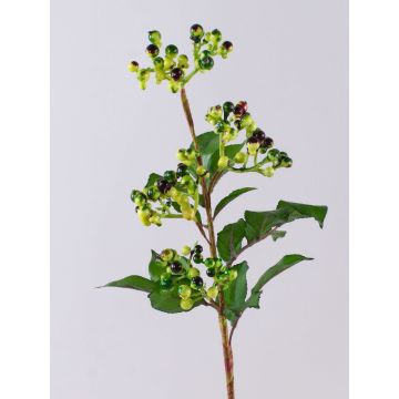 Artificial branch of elderberries CHATANGA with fruits, green-red, 24"/60cm Artificial branch of elderberries CHATANGA with fruits, green-red, 24"/60cm