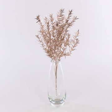 Artificial butcher's broom DANISILE on spike, champagne, 16"/40cm