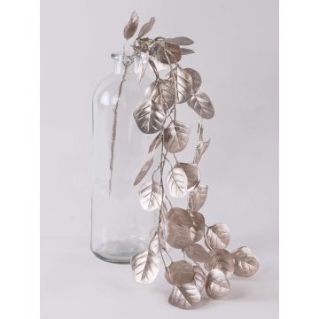 Artificial eucalyptus branch DIEMEL, champagne, 30"/75cm