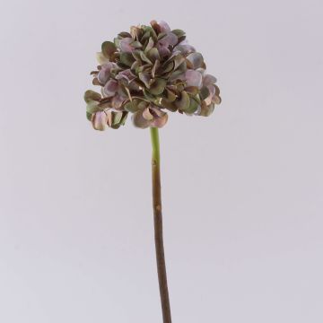Artificial flower Hydrangea MANDISA, green-pink, 26"/65cm