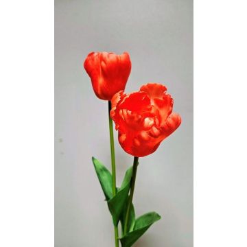 Artificial flower Tulip PJASSINA, orange, 26"/65cm