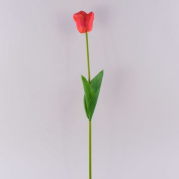 Artificial flower Tulip PJASSINA, orange, 26"/65cm