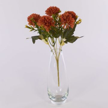 Decorative dahlia SALAMITUS on spike, orange, 12"/30cm