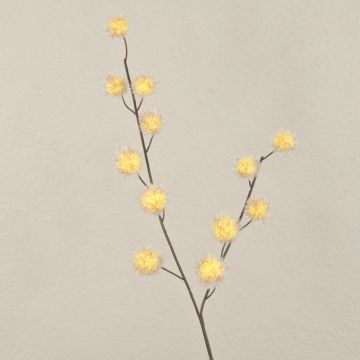 Artificial balloon plant branch ELAENA, fruits, beige-violet, 3ft/100cm