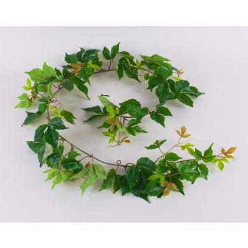 Artificial plant: ZANTI three-pointed maiden vine garland, green-brown, 5ft/150cm Artificial plant: ZANTI three-pointed maiden vine garland, green-brown, 5ft/150cm
