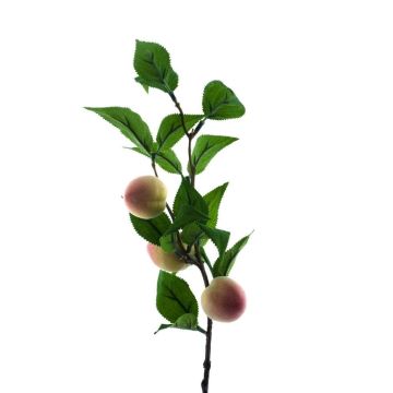 Artificial branch Peach MILANI with fruits, red-yellow, 16"/40cm
