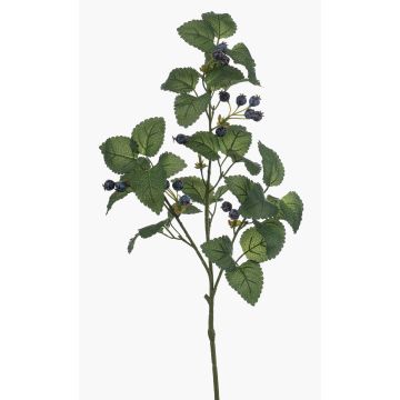Artificial branch Blueberry PAVRO with berries, blue, 30"/75cm
