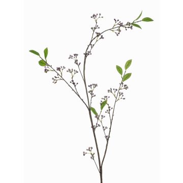 Decorative branch Gaultheria PAUAHI with berries, purple-white, 5ft/140cm