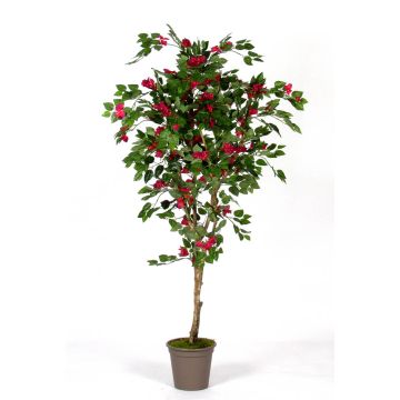 Fake bougainvillea ISMUNDE, real stem, flowers, fuchsia, 6ft/180cm - Made in Italy