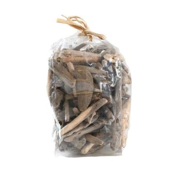 Natural scatter decoration WENDY, driftwood, 1.6"-5.5"/4-14cm, 400g