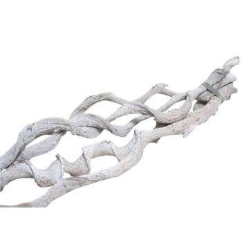 Dried grapevine branches VINO, 3 pieces, whitewashed, 3ft/100cm, Ø0.8"/2cm