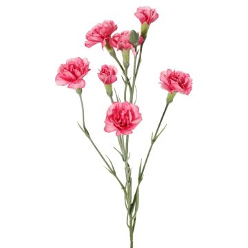 Artificial carnation branch PIARA, pink, 60cm, Ø3–5cm