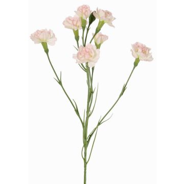 Artificial carnation branch PIARA, pale pink, 24"/60cm, Ø1.2"-2"/3-5cm Artificial carnation branch PIARA, pale pink, 24"/60cm, Ø1.2"-2"/3-5cm
