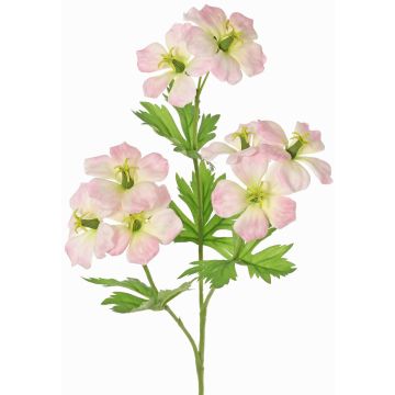 Artificial cranesbill branch ZEDENA, pink-cream, 28"/70cm, Ø2.4"/6cm Artificial cranesbill branch ZEDENA, pink-cream, 28"/70cm, Ø2.4"/6cm