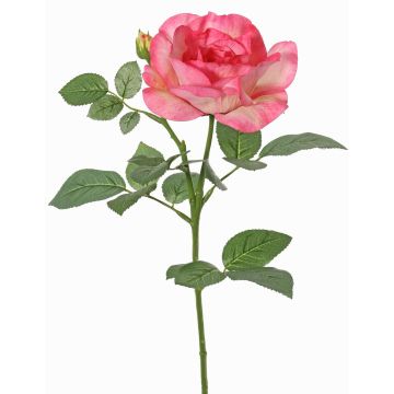 Artificial rose WAIOLA, pink-fuchsia, 26"/65cm, Ø4.3"/11cm Artificial rose WAIOLA, pink-fuchsia, 26"/65cm, Ø4.3"/11cm
