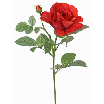 Artificial rose WAIOLA, red, 26"/65cm, Ø4.3"/11cm Artificial rose WAIOLA, red, 26"/65cm, Ø4.3"/11cm