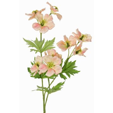 Artificial cranesbill branch ZEDENA, peach-pink, 28"/70cm, Ø2.4"/6cm Artificial cranesbill branch ZEDENA, peach-pink, 28"/70cm, Ø2.4"/6cm