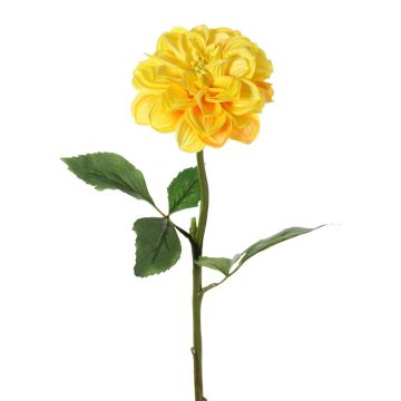 Artificial dahlia TINKALA, yellow, 60cm, Ø12cm