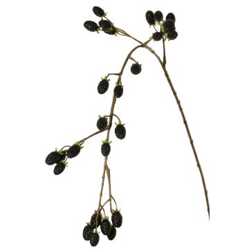 Decorative blackberry branch URUMA with berries, black, 3ft/100cm Decorative blackberry branch URUMA with berries, black, 3ft/100cm