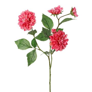 Artificial decorative dahlia branch QUINKA, pink, 70cm