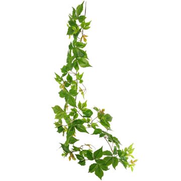 False Boston ivy garland SASTRA, Eco Collection, green-orange, 5ft/160cm