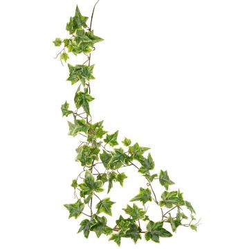 Artificial ivy garland BESSIE, Eco Collection, green-white, 5ft/160cm