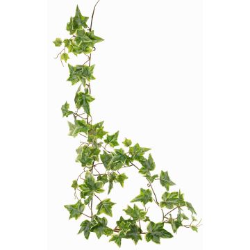 Artificial ivy garland BESSIE, Eco Collection, green-white, 5ft/160cm Artificial ivy garland BESSIE, Eco Collection, green-white, 5ft/160cm
