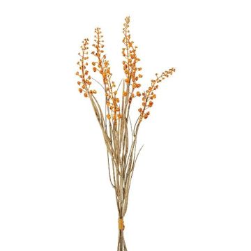 Artificial phytolacca bunch VILMO, berries, dry look, orange, 20"/50cm