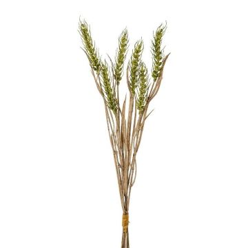 Artificial wheat bunch TILPA with ears, green, 20"/50cm