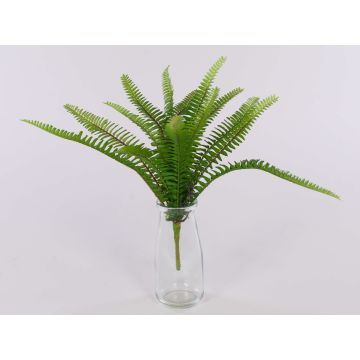 Plastic royal fern GYPSY on spike, green, 12"/30cm, Ø12"/30cm