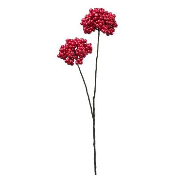 Decorative branch Elderberry KULVEN, berries, red, 28"/70cm