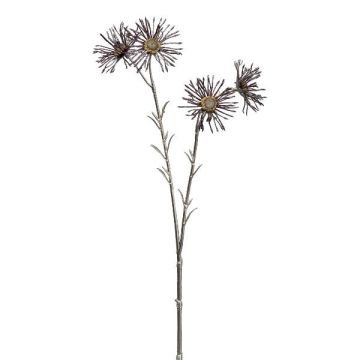 Artificial branch Marguerite SNOFEL, burgundy red, 20"/50cm
