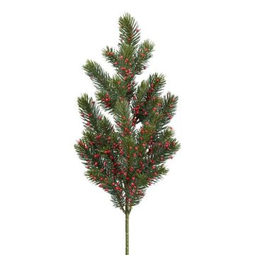 Artificial fir arrangement YOLTAK with berries, red and green, 26"/65cm Artificial fir arrangement YOLTAK with berries, red and green, 26"/65cm