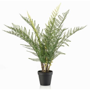 Artificial sword fern LOWTAN in decorative pot, crossdoor, green, 26"/65cm Artificial sword fern LOWTAN in decorative pot, crossdoor, green, 26"/65cm