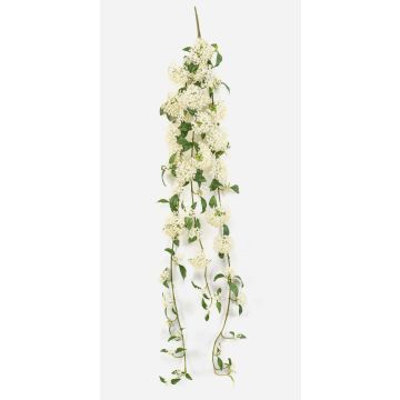 Artificial spirea WENLAR, stem, hanging, white, 110cm
