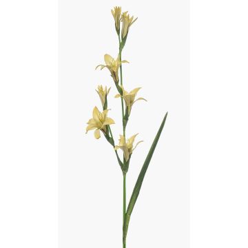 Artificial gladiolus GROWEL, yellow, 105 cm