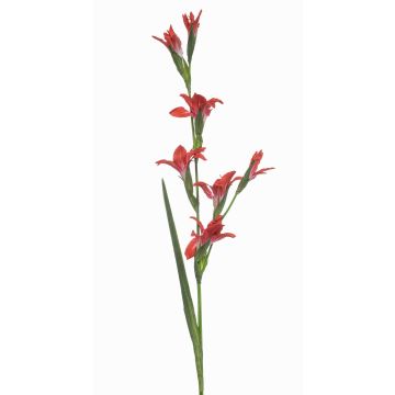GROWEL artificial gladiolus, coral, 105cm