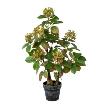 Decorative TOLHIN wig bush, artificial trunk, decorative pot, green-pink, 24"/60cm Decorative TOLHIN wig bush, artificial trunk, decorative pot, green-pink, 24"/60cm