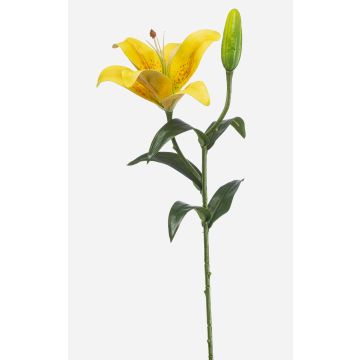 Artificial tiger lily MIXLON, yellow, 22"/55cm, Ø5.1"/13cm
