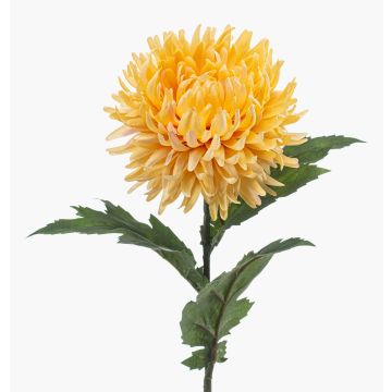 Artificial chrysanthemum SAXLER, yellow, 60cm, Ø12cm