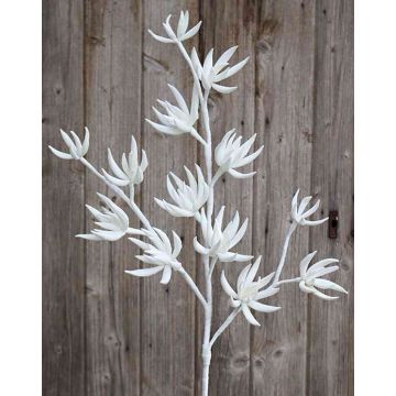 Fake sedum branch MOMOKA, white, 4ft/110cm Fake sedum branch MOMOKA, white, 4ft/110cm