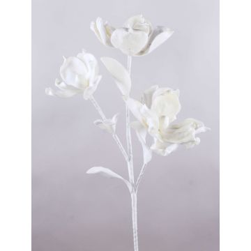 Decorative camellia branch RANIA, white, 37"/95cm, Ø7.1"-9"/18-22cm Decorative camellia branch RANIA, white, 37"/95cm, Ø7.1"-9"/18-22cm