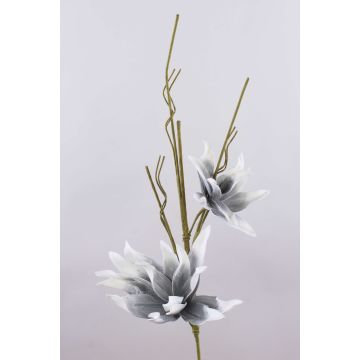 Decorative flower lily MADEA, grey, 3ft/105cm, Ø8"-12"/20-30cm
