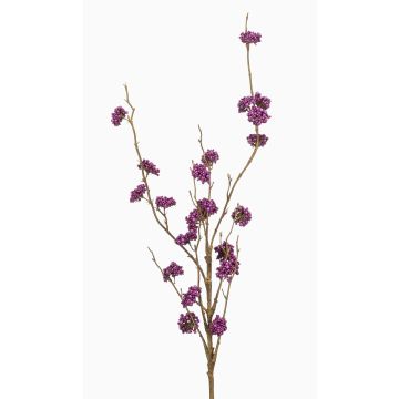 Artificial branch Bodinier's beautyberry SILFIO with berries, light violet, 3ft/95cm