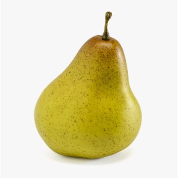 Artificial fruit Pear KAMALA, green-brown, 3.1"/8cm