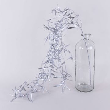 Artificial weeping willow branch DIMMI, glitter, silver, 3ft/100cm Artificial weeping willow branch DIMMI, glitter, silver, 3ft/100cm